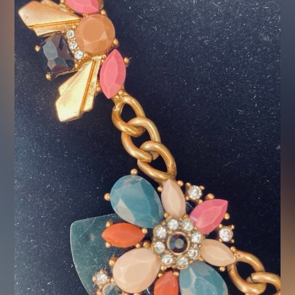 Bundle/Lot 2 J. Crew Statement Necklaces Geometric Bumble Bee Pink/Blue/Taupe EC - Picture 5 of 6
